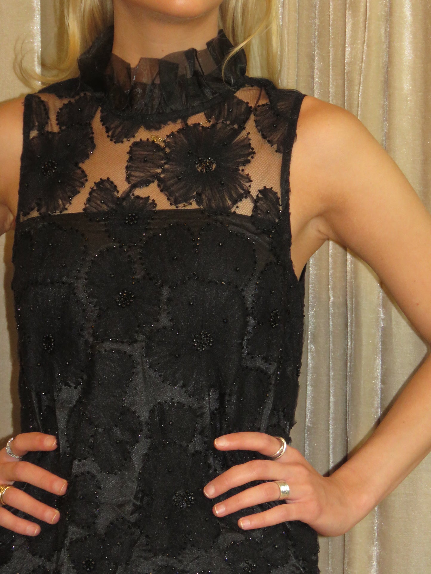 MIDNIGHT BLOOM DRESS